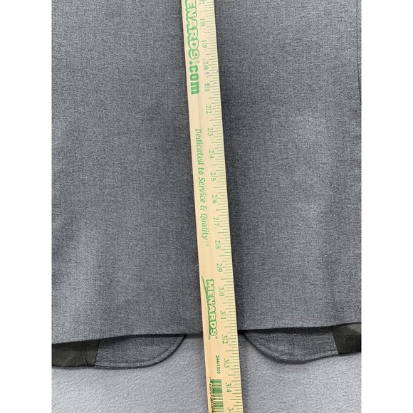 David Taylor Blazer Mens Size 42 L Gray Two Button Front Notched Single Vented - Picture 14 of 16
